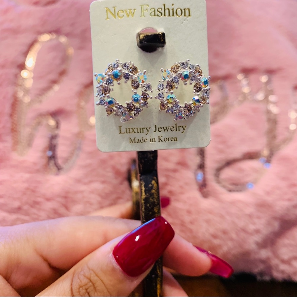 Korean Style Hoops Earrings